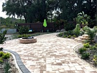 Fire Pit, Patio & Steps Paver Installation and Sealed